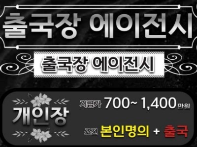 출국장 에이전시업체