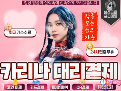 24시연중무휴카리나대리결제