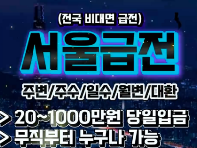 비대면급전 24시